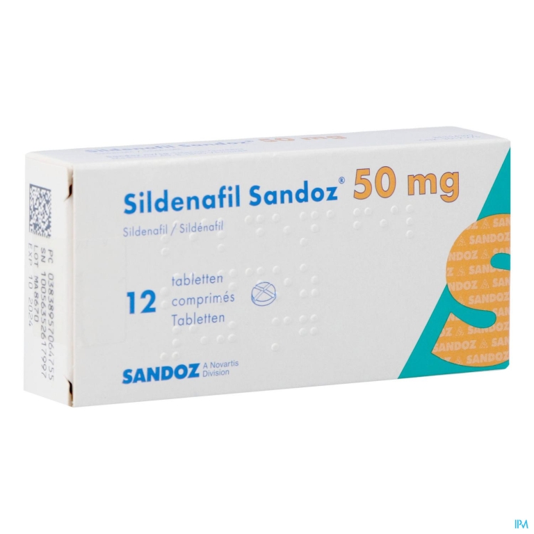 Sildenafil Sandoz 50mg Filmomh Tabl 12x 50mg