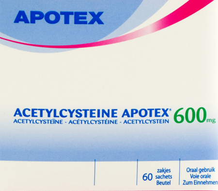 Acetylcysteine Apotex Sach 60 X 600mg
