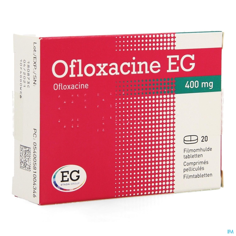 Ofloxacine EG Tabl 20X400Mg