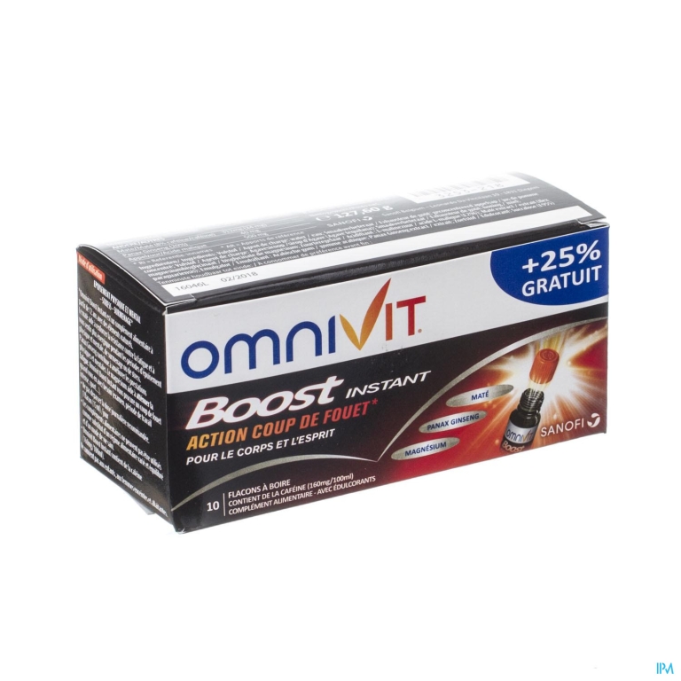 Omnivit Boost Instant Fl 8x15ml + 2 Gratis