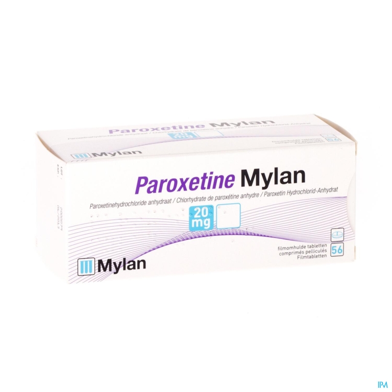 Paroxetine Mylan 20mg Tabl 56 Blister