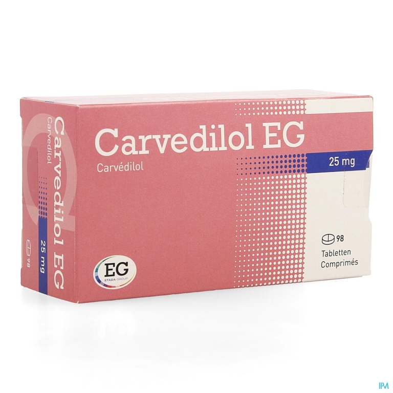 Carvedilol EG 25,00Mg Tabl 98X25Mg