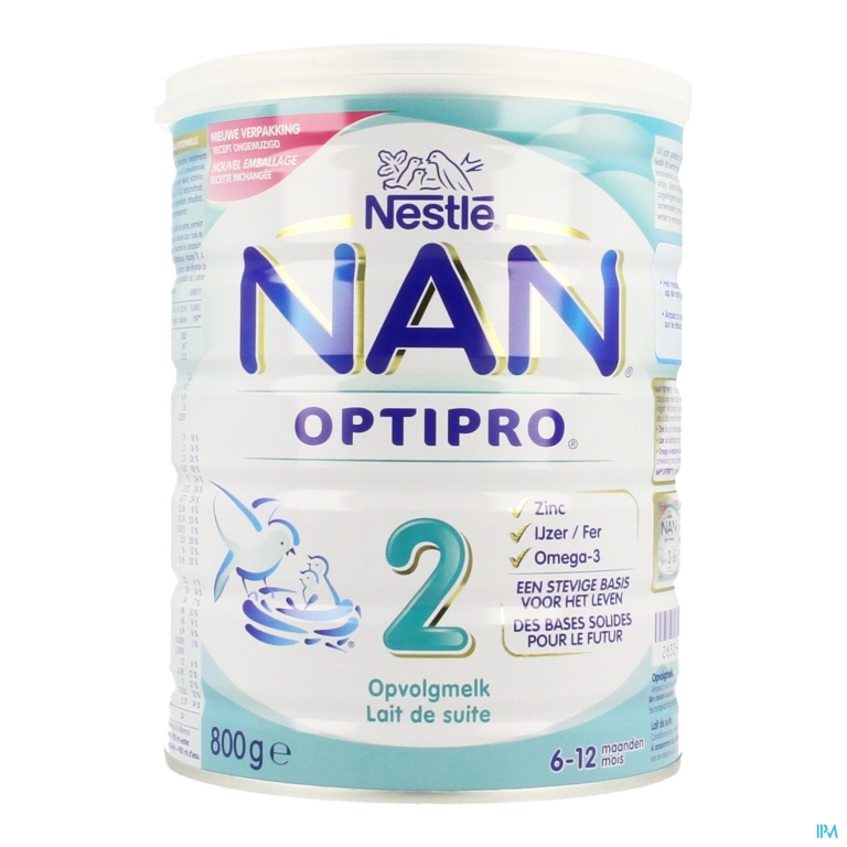 Nan Optipro 2 6-12m Opvolgmelk Pdr 800g