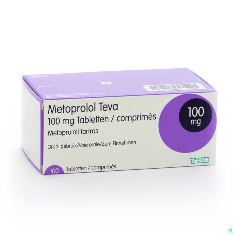 Metoprolol 100mg Teva Comp 100 X 100mg