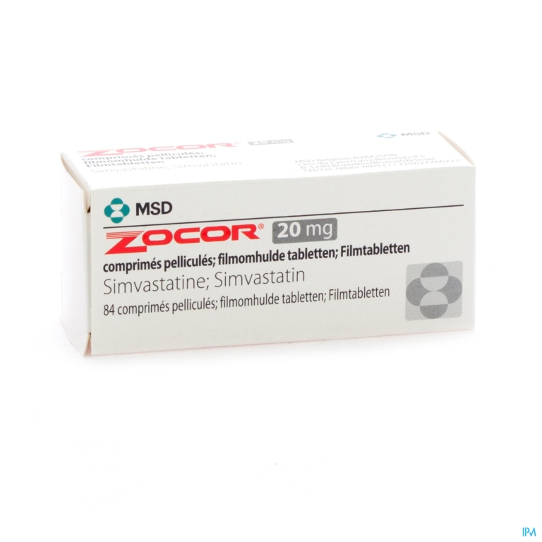 Zocor Tabl 84 X 20mg