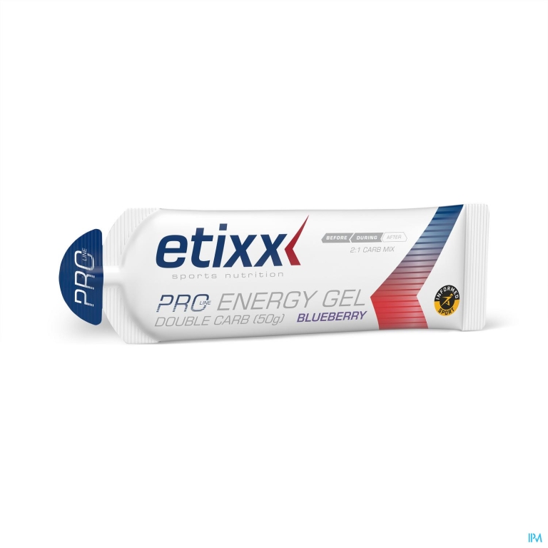 Etixx Double Carb Energy Gel Prol.blueberry 1x60ml