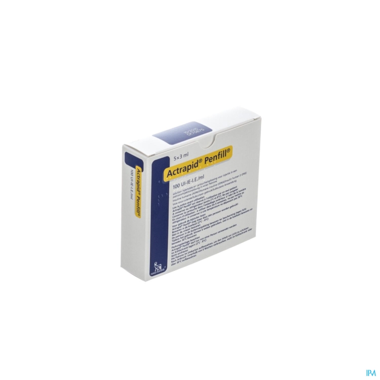 Actrapid Penfill 100 Iu/ml 5 X 3,0ml