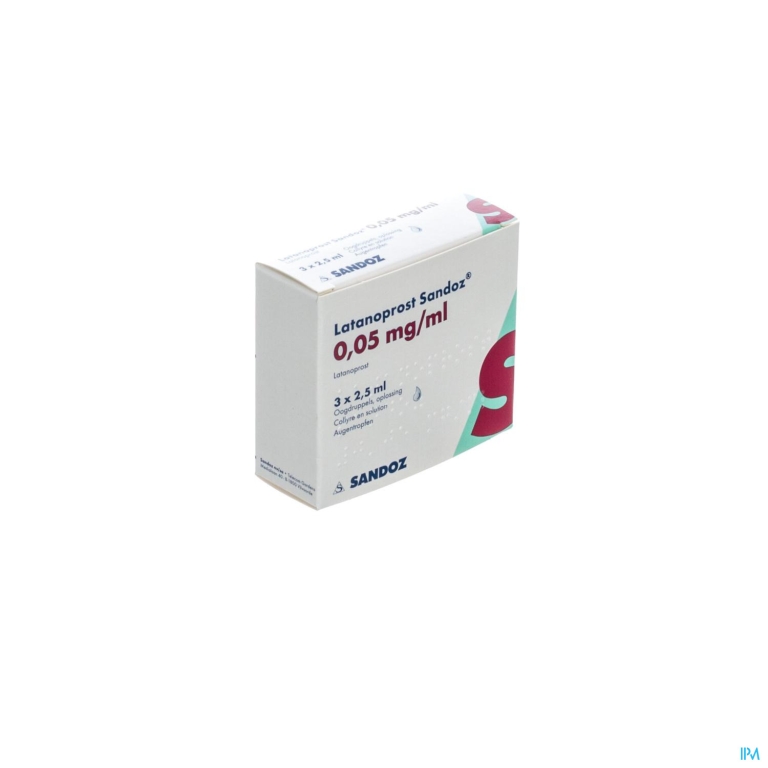 Latanoprost Sandoz 50 Mcg Oogdruppels 3flx2,5ml