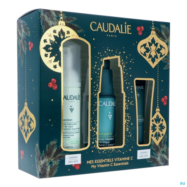 Caudalie Set Vinergetic Serum Kerst 3 Prod.