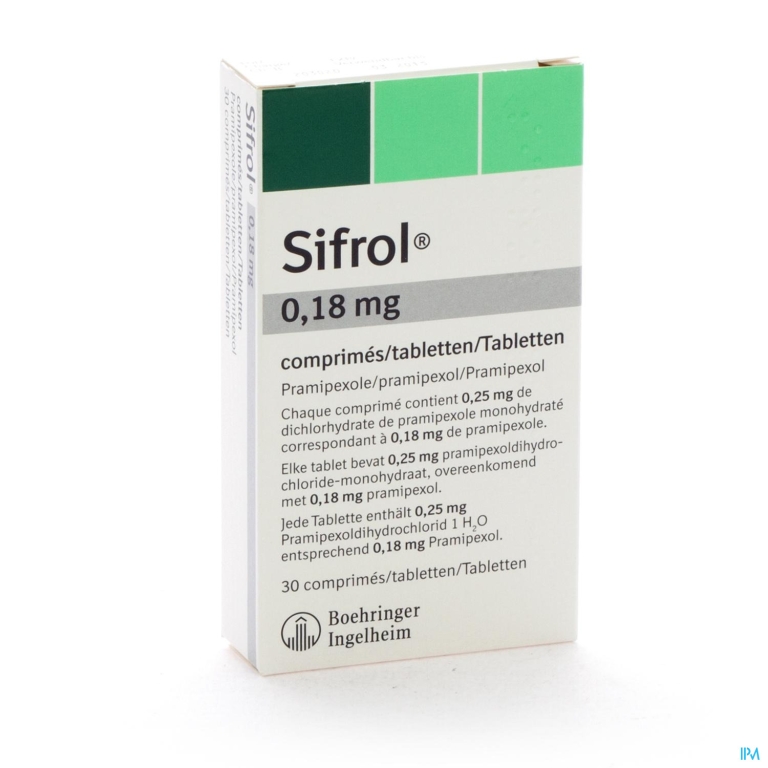 Sifrol Comp Sec 30 X 0,18mg