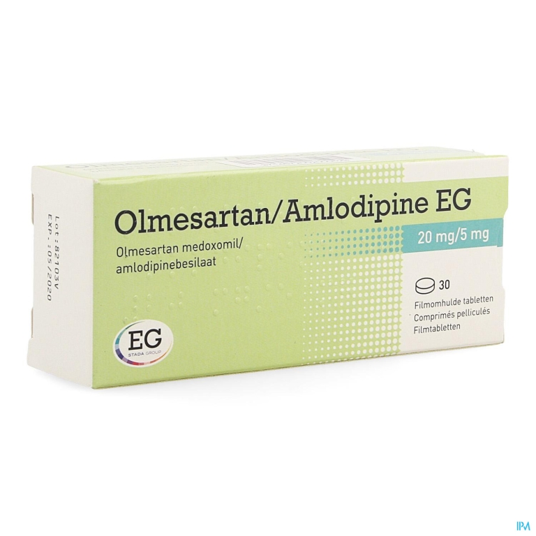 Olmesartan Amlodipine EG 20Mg/ 5Mg Film.Tabl  30