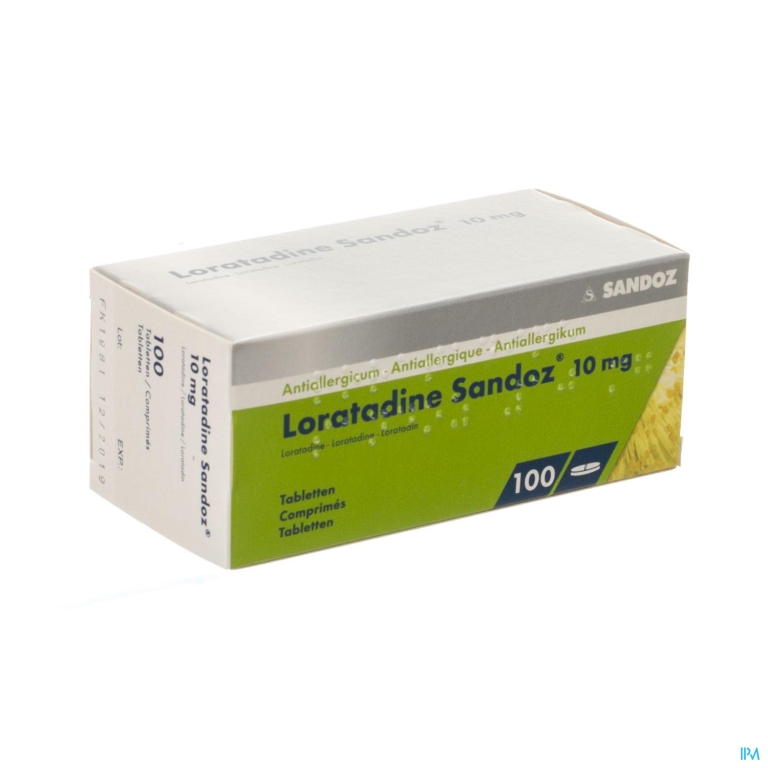 Loratadine Sandoz Comp 100 X 10mg