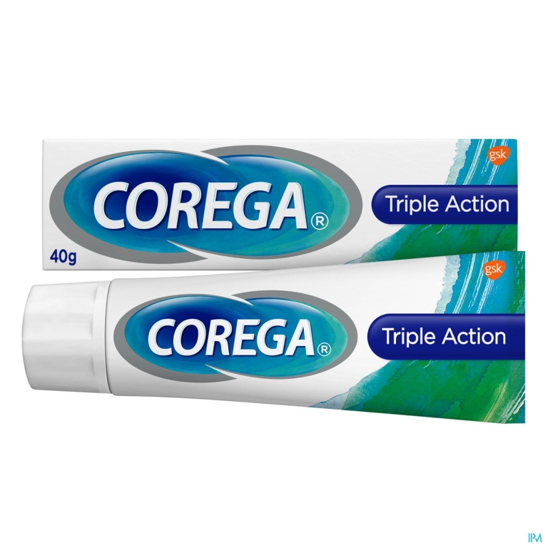 Corega Triple Active Kleefcr Tandprothese 40g