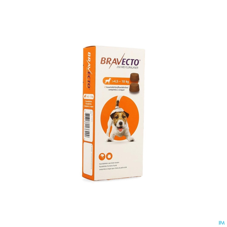 Bravecto Kauwtabletten Hond 2x 250,0mg