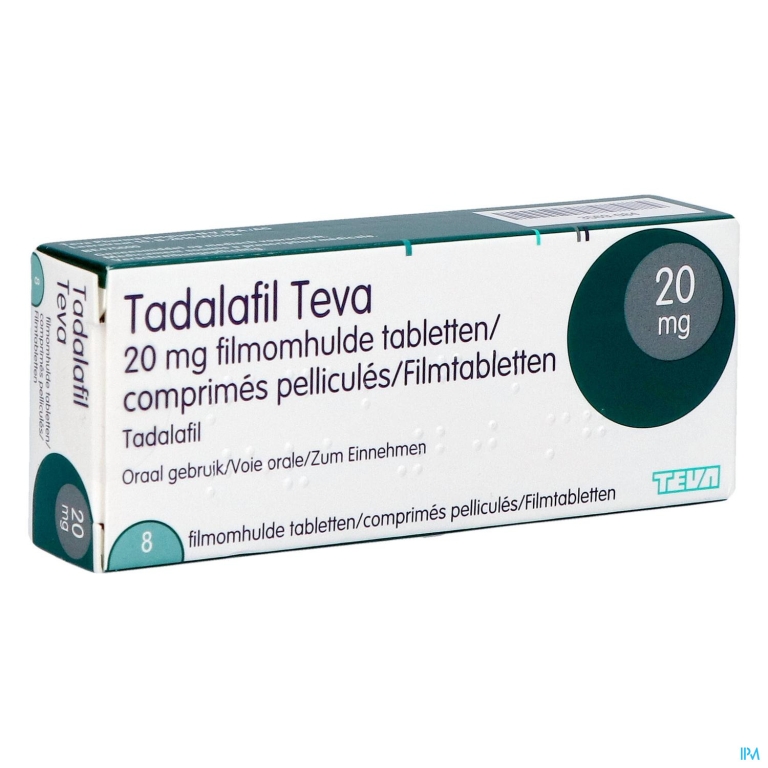 Tadalafil Teva Filmomh Tabl 8 X 20,0mg