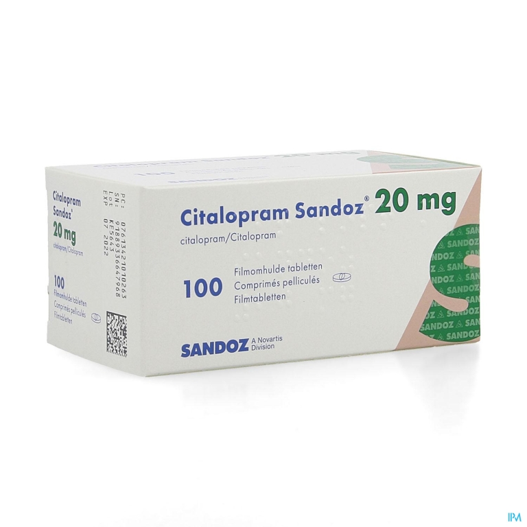 Citalopram Sandoz Comp 100 X 20mg