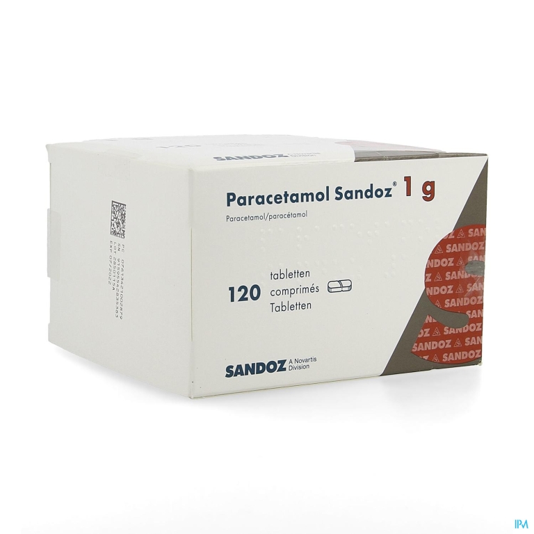 Paracetamol 1g Sandoz Tabl 120