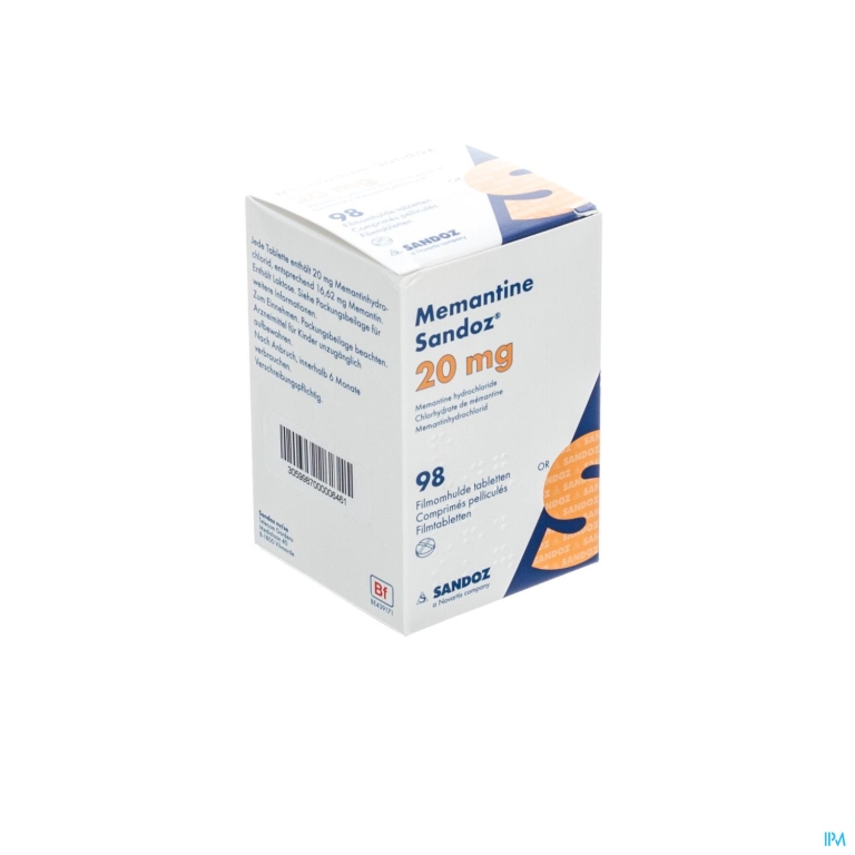 Memantine Sandoz 20mg Filmomh Tab 98 X 20mg