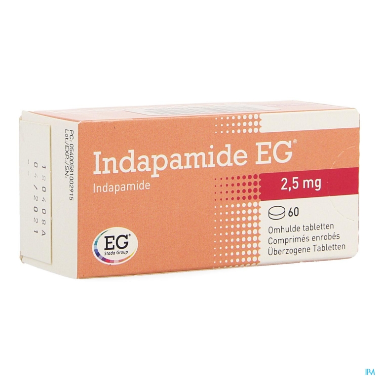Indapamide EG Drag  60X2,5Mg