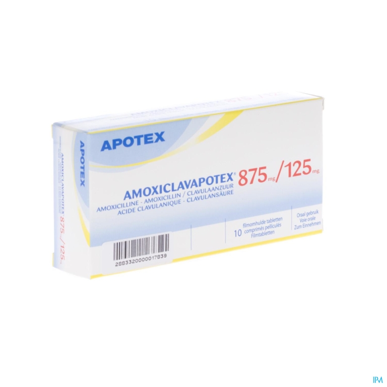 Amoxiclavapotex 875mg/125mg Comp 10