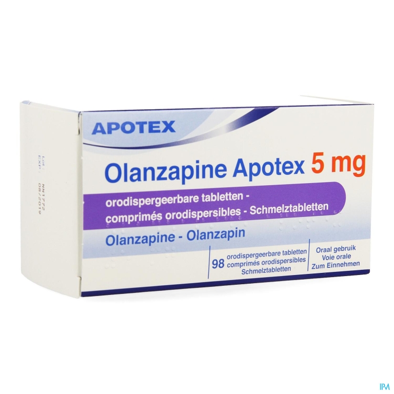 Olanzapine Apotex 5mg Comp Orodisp 98x 5mg