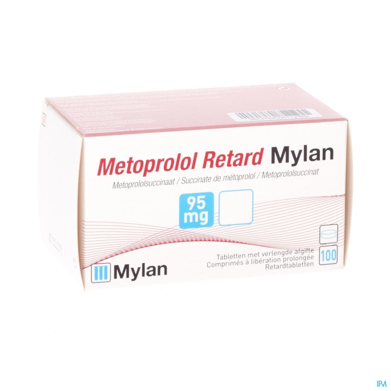 Metoprolol Mylan 95mg Comp Retard 100