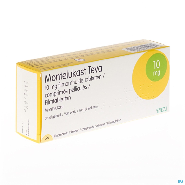 Montelukast Teva 10mg Filmomh Tabl 56 X 10mg