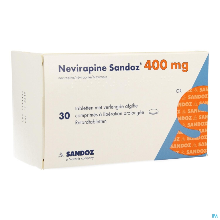 Nevirapine Sandoz 400mg Verl.afgifte Comp 30