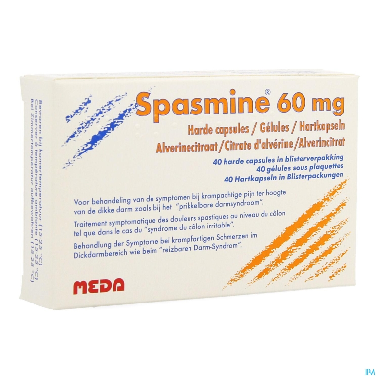 Spasmine Caps 40 X 60mg