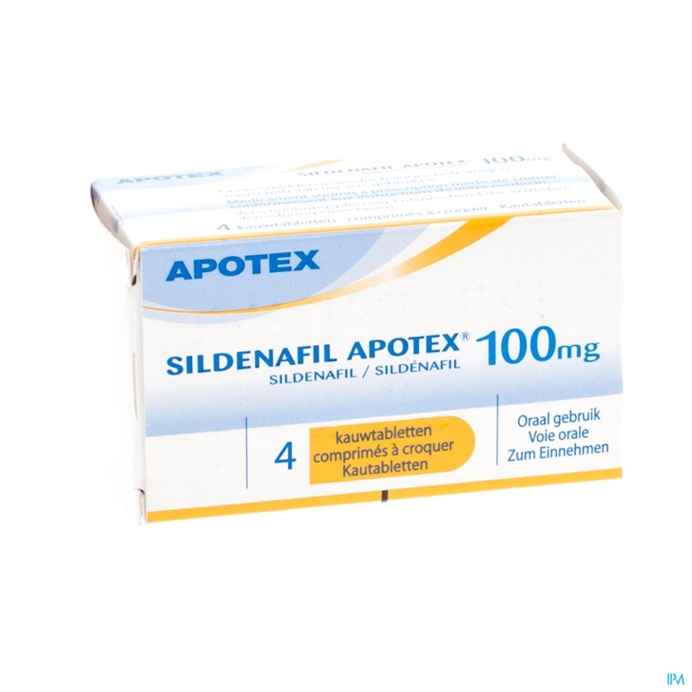 Sildenafil 100mg Ab Kauwtabl 4x100mg