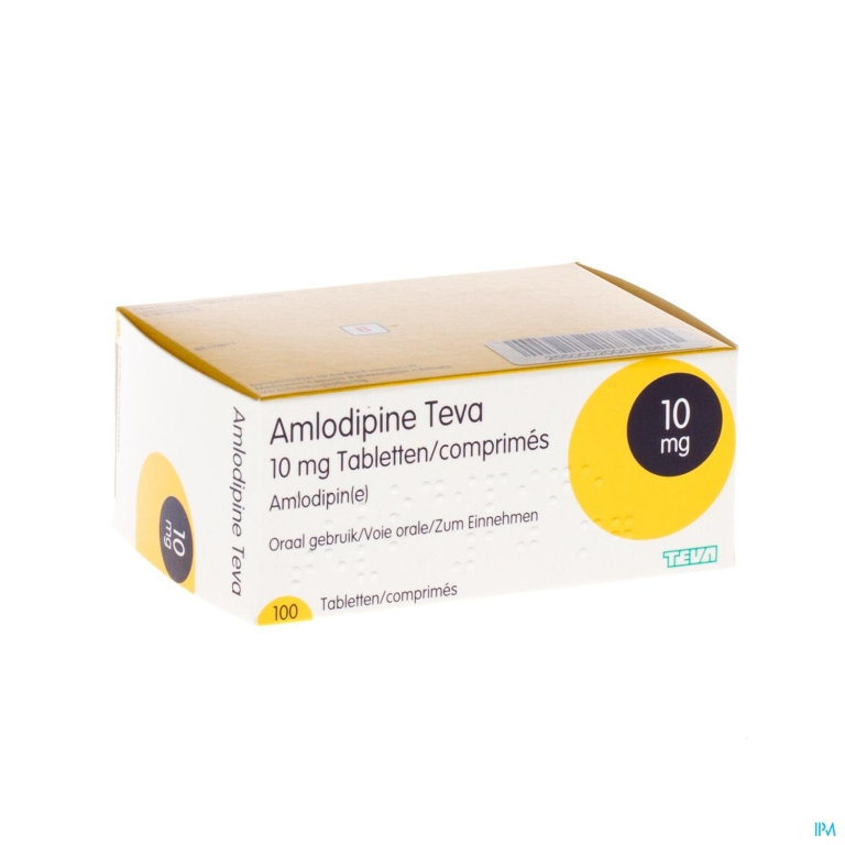 Amlodipine Teva 10mg Tabl Blister 100