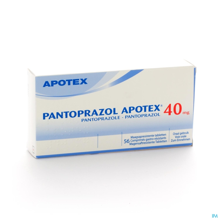 Pantoprazol Apotex Maagsapresist Tabl 56 X 40mg