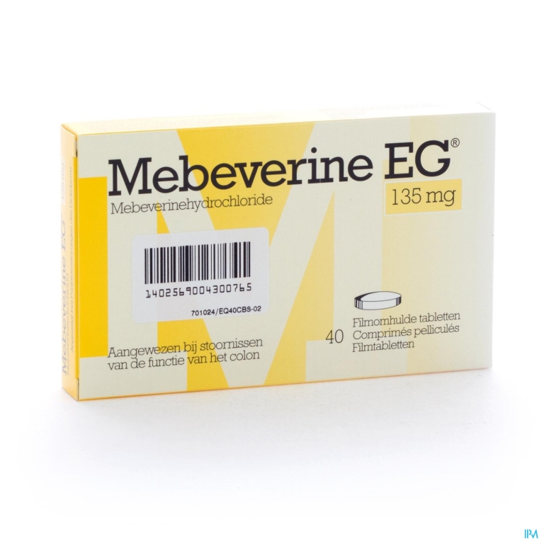 Mebeverine EG 135 Mg Filmomh Tabl 40 X 135 Mg