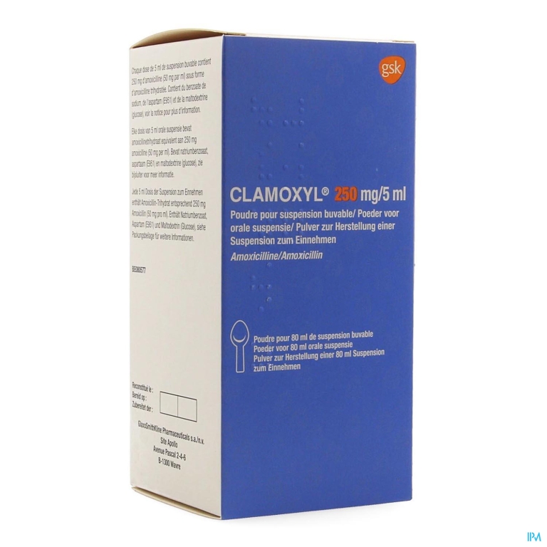 Clamoxyl Sir 1 X 80ml 250mg/5ml