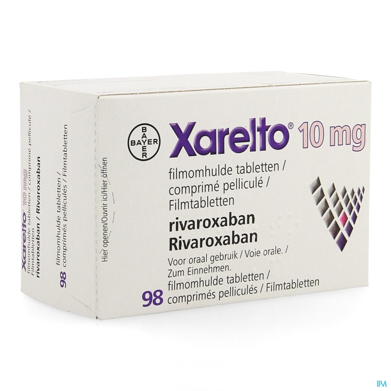 Xarelto 10mg Filmomh Tabl 98 X 10mg