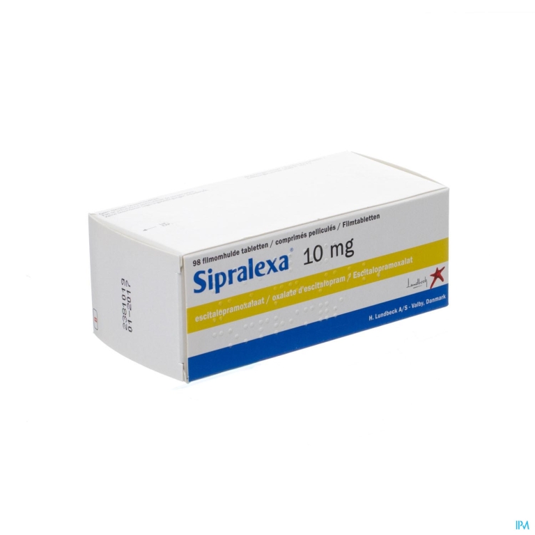 Sipralexa 10mg Impexeco Filmomh Tabl 98x10mg Pip