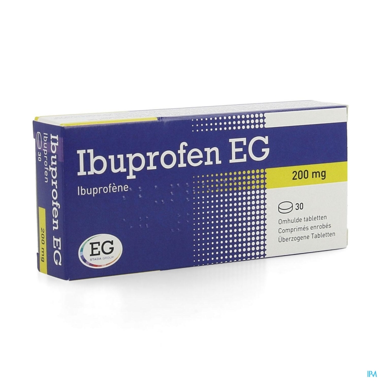 Ibuprofen EG 200 Mg Omhulde Tabl  30 X 200 Mg