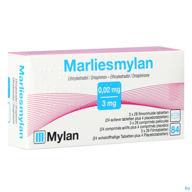 Marliesmylan 0,02mg/3mg Filmomh Comp 84