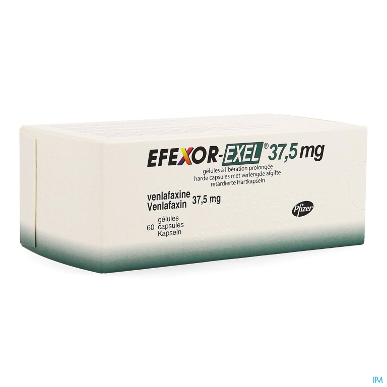 Efexor Exel 37,5mg Verlengde Afgifte Caps 60