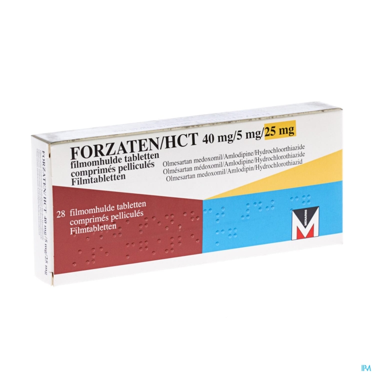 Forzaten/hct 40mg/ 5mg/25mg Filmomh Tabl 28