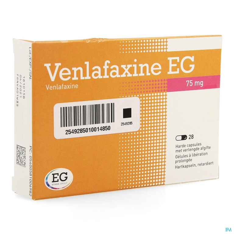 Venlafaxine EG  75 Mg Caps Verlengde Afgifte 28