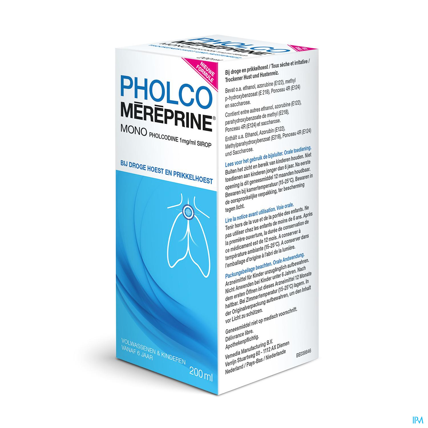 Pholco Mereprine Mono 1mg/ml Siroop 200ml