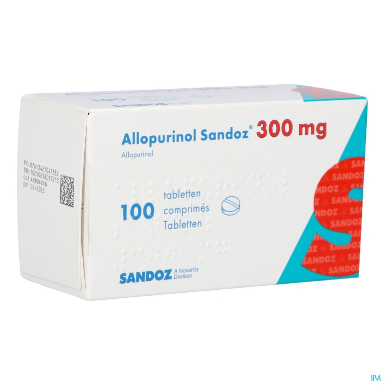 Allopurinol Sandoz 300mg Comp 100