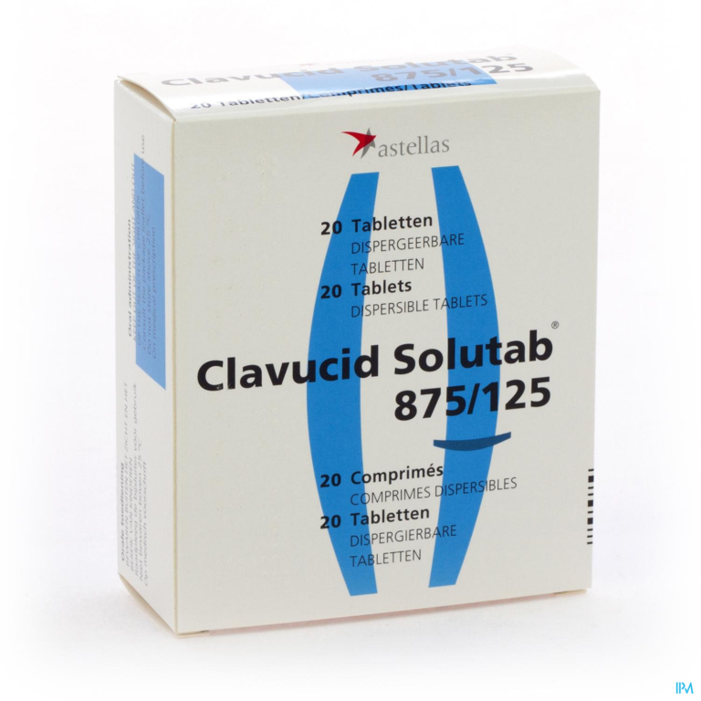 Clavucid Solutab 875 Comp 20 X 875mg