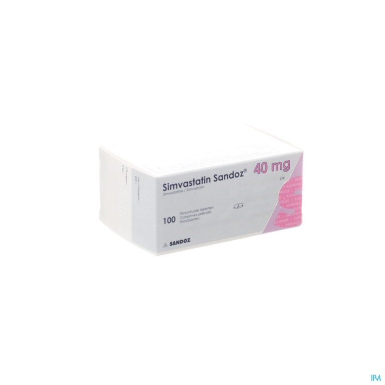 Simvastatine Sandoz 40mg Impexeco Filmomh Tabl 100