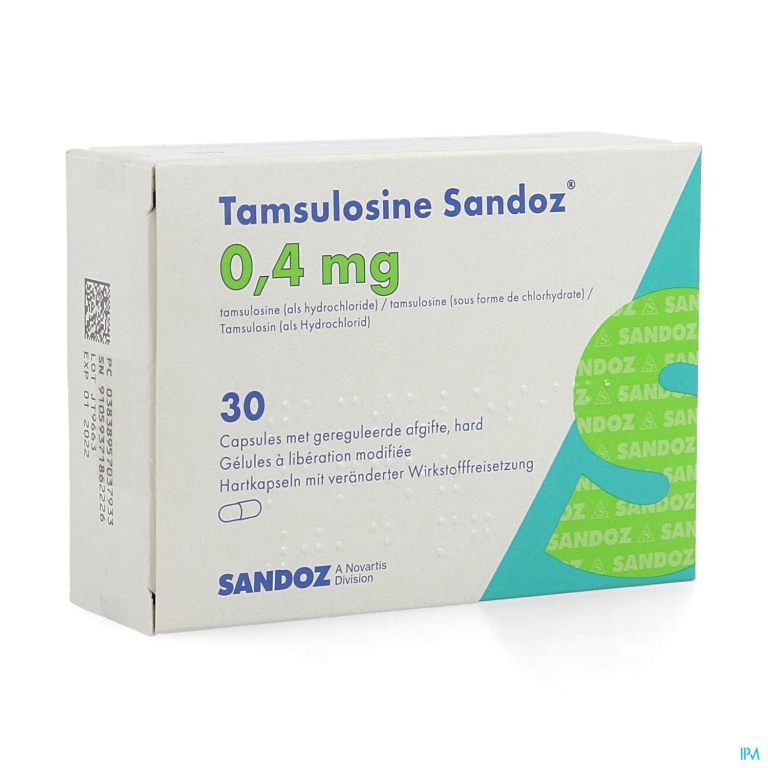 Tamsulosine Sandoz 0,4mg Gereg.afg. Caps 30×0,4mg