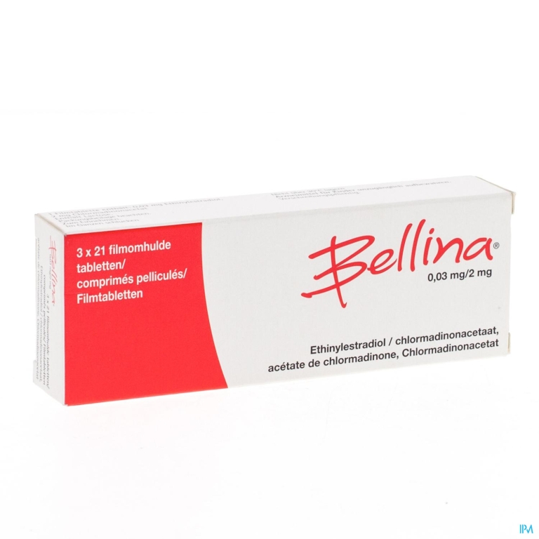 Bellina 0,03mg/2mg Comp 3 X 21