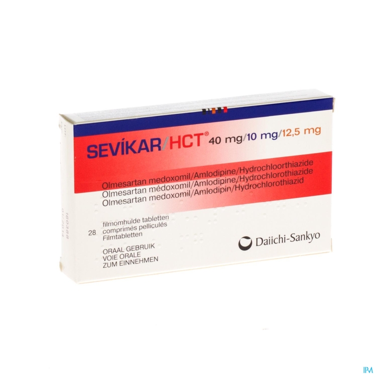 Sevikar Hct 40mg/10mg/12,5mg Filmomh Tabl 28