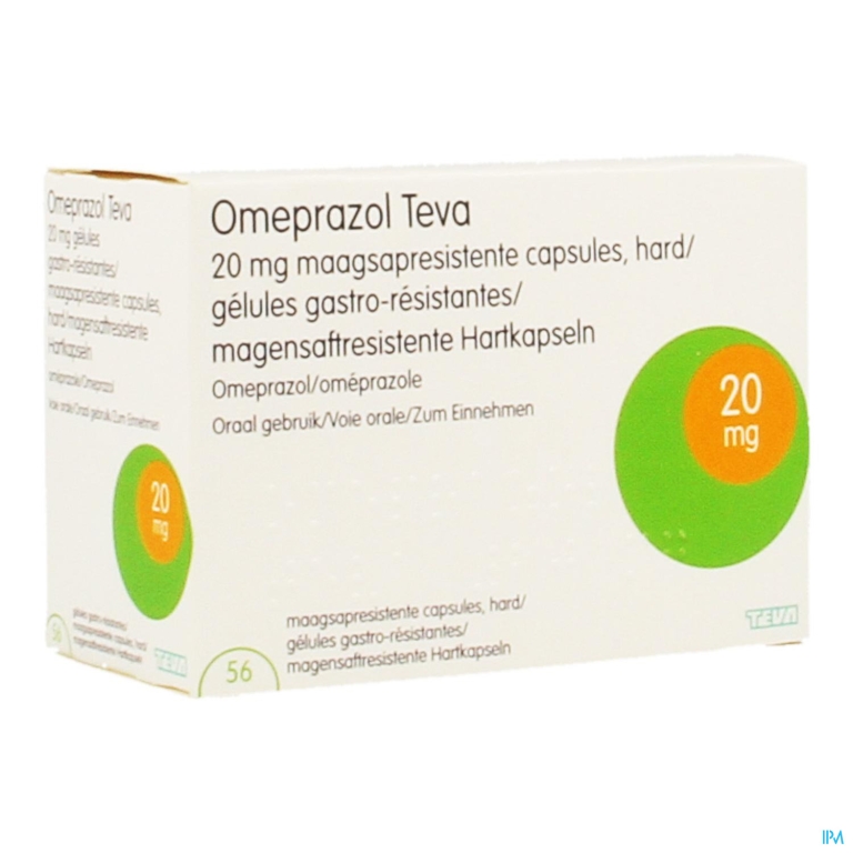 Omeprazol Teva 20mg Caps Maagsapresis Container 56