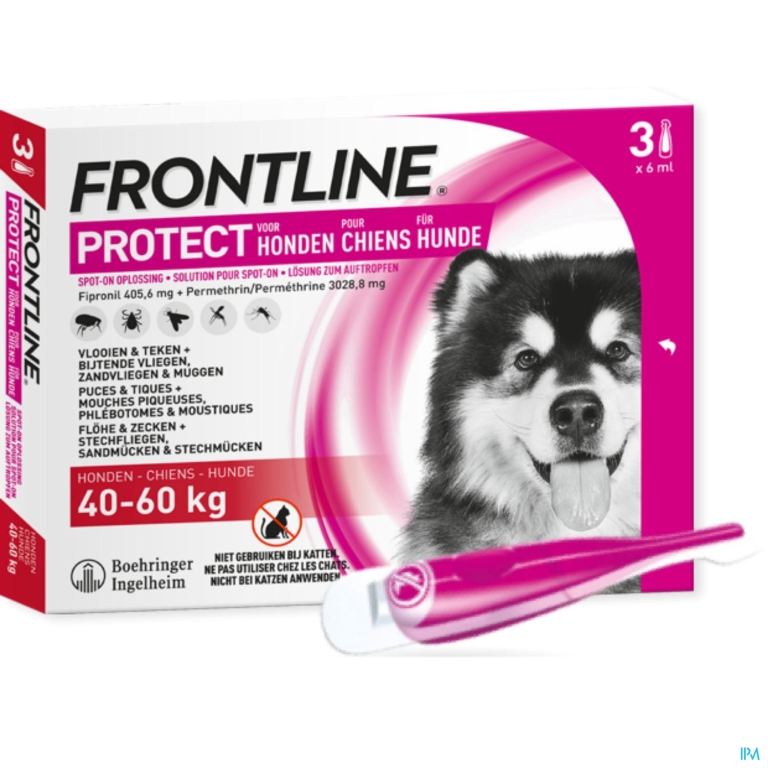 Frontline Protect Spot On Opl Hond 40-60kg Pipet 3